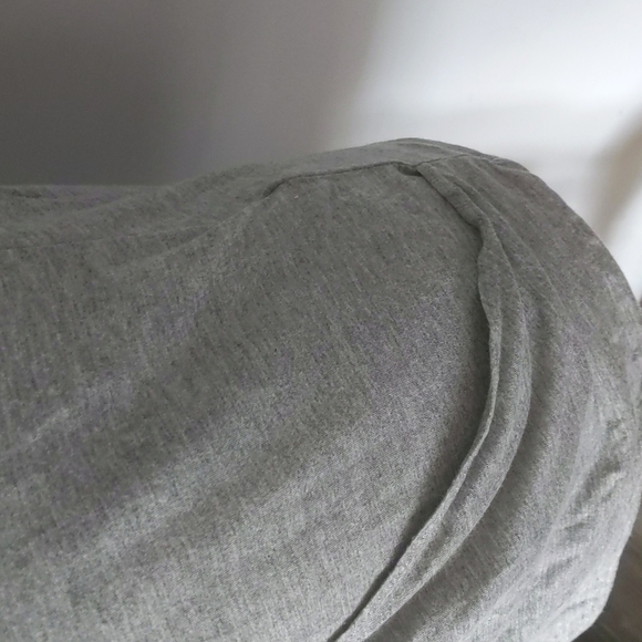 BOGO!! Max Studio Long Sleeve Grey Wrap Top XS - Picture 4 of 5